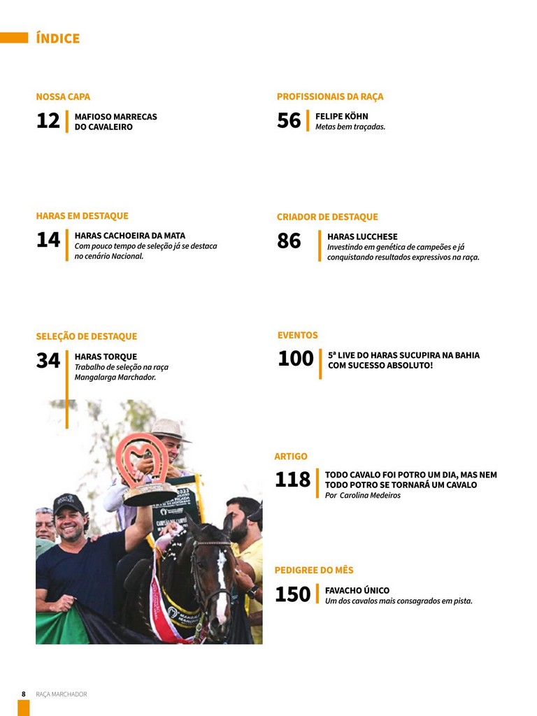 Índice Raça Marchador Edição 12
