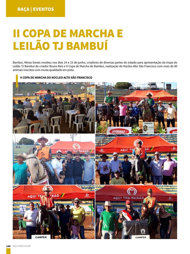 II COPA DE MARCHA E LEILÃO TJ BAMBUÍ