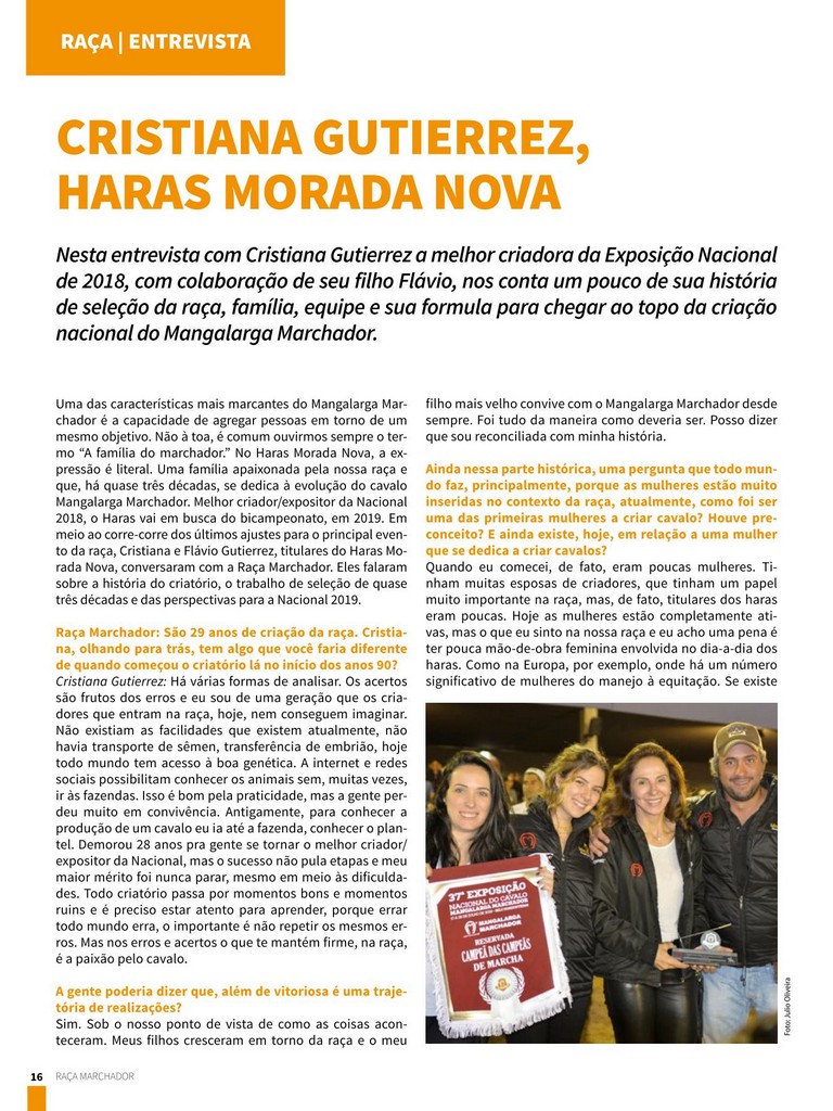 CRISTIANA GUTIERREZ – HARAS MORADA NOVA