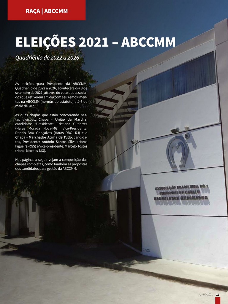 Eleições 2021 – ABCCMM – Quadriênio de 2022 a 2026