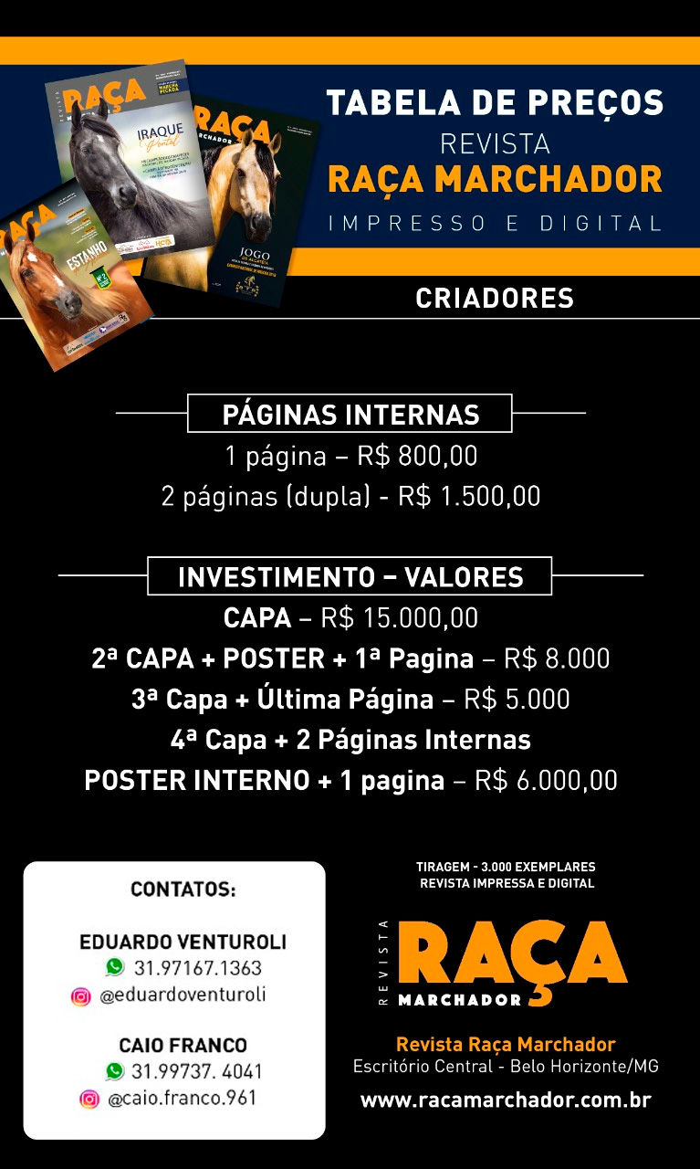 REVISTA RAÇA MARCHADOR